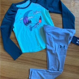 Under Armour Teal and Gray girls ' Outfit size 4